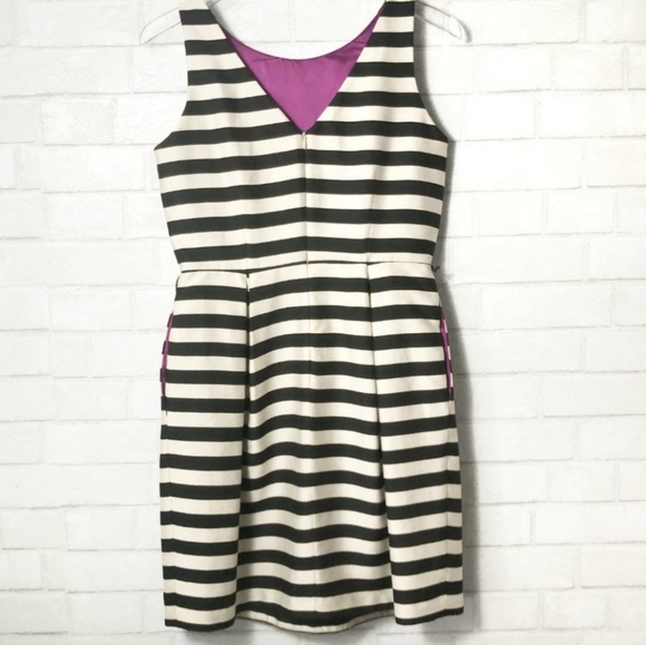 WHBM | Striped Cocktail Party Dress - Picture 3 of 6